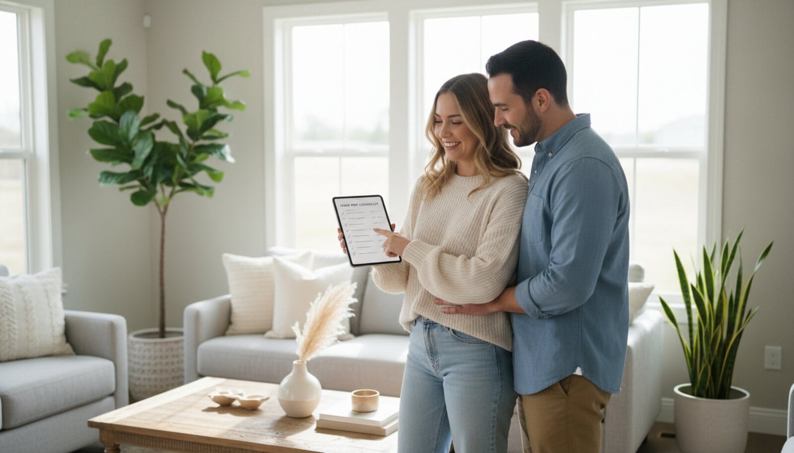 Reviewing a room-by-room preparation Gameplan before selling